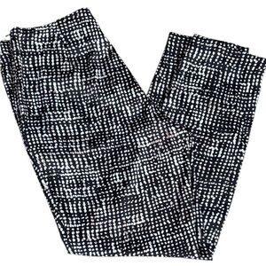 Like New NIC+ZOE Silky Drape Slacks Black Dot Pattern Size 10 Retail $128.00